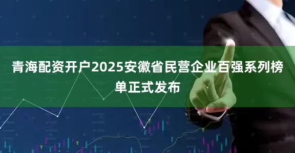 青海配资开户2025安徽省民营企业百强系列榜单正式发布